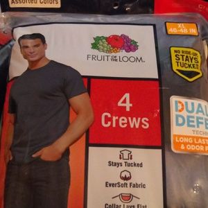 Fruit off the loom t-shirts size xl...4 pack